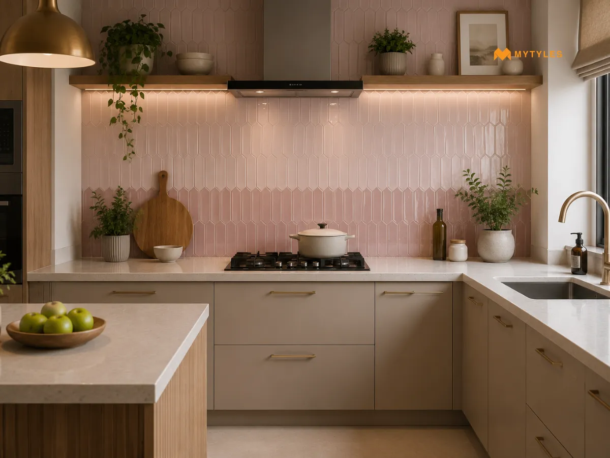 Two-Tone Subway Tile Combination